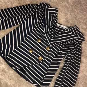 Body central sailor mini jacket